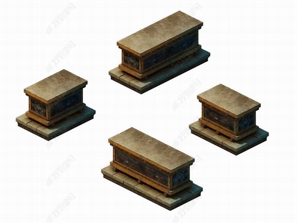 原创古墓里的石棺