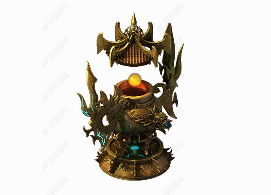 原创家庭内部物件天魔噬魂丹炉01版权可商用
