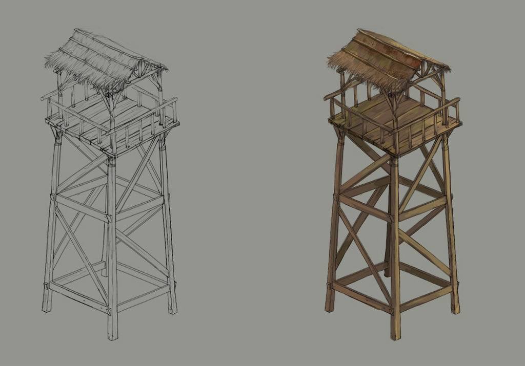 军营-瞭望台设计图下载(图片25.78mb)_城市规划库_su模型-我图网