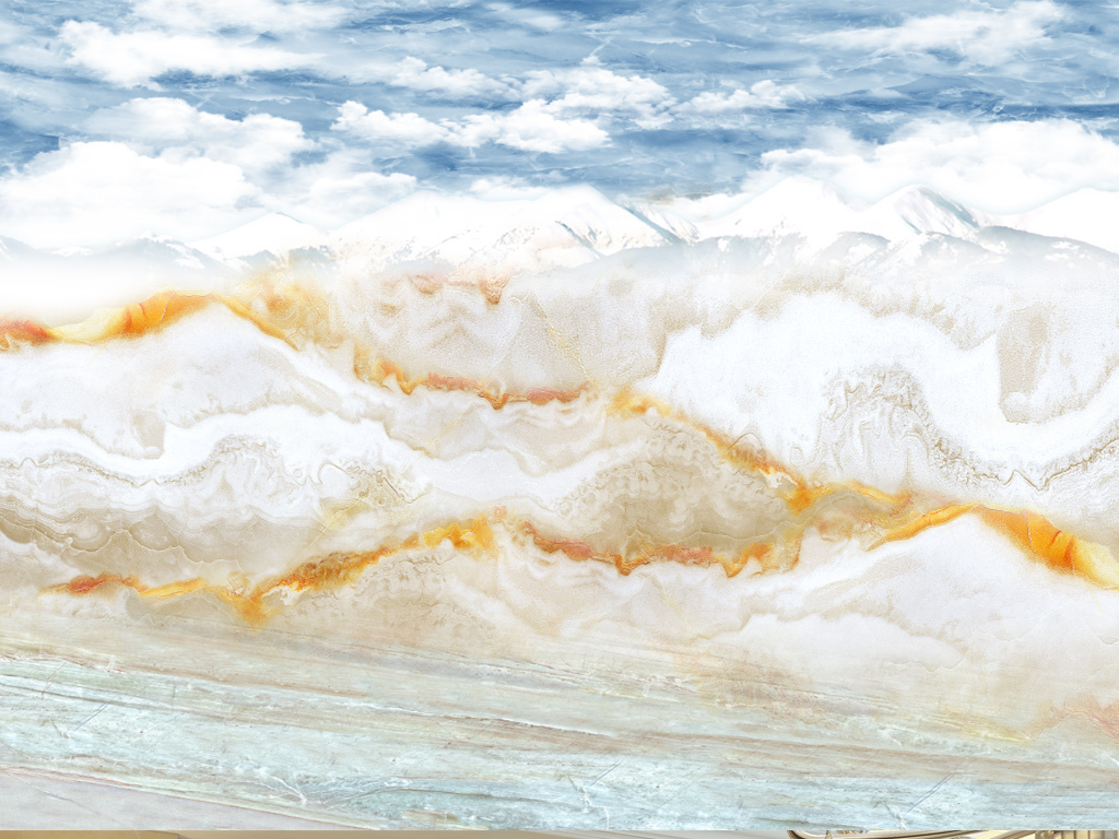 大气山水纹理大理石背景墙