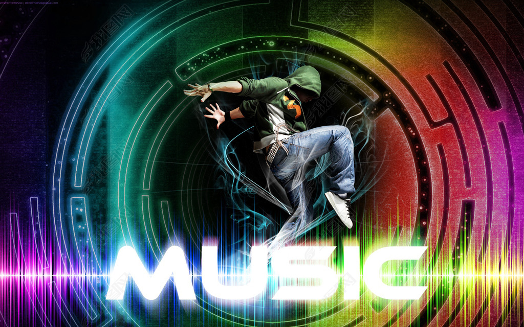 dj歌舞青春音乐酒吧夜店背景墙酷炫魔幻