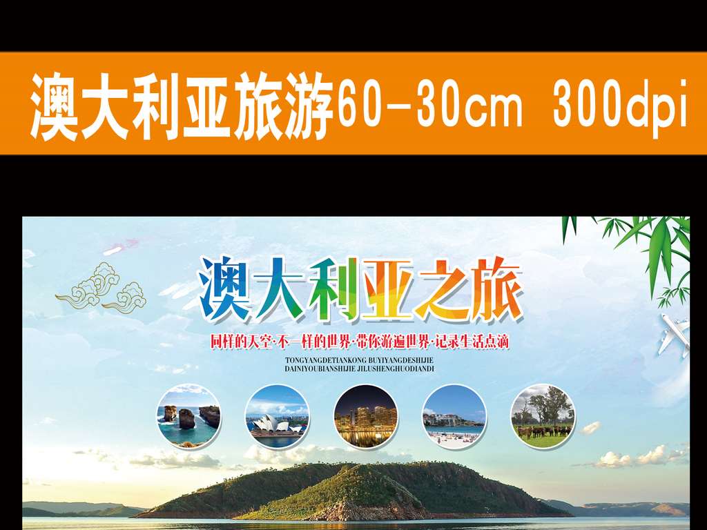 澳大利亚旅游展板背景