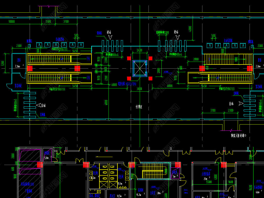 全套地铁cad平面建筑图下载-编号16405997-cad图纸-我图网