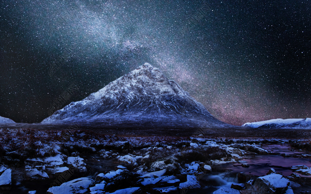 星空星星天空宇宙黑夜玄幻背景墙