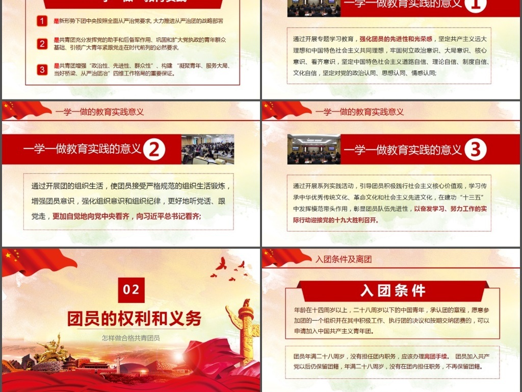 怎样做合格共青团员主题团课PPT完整内容