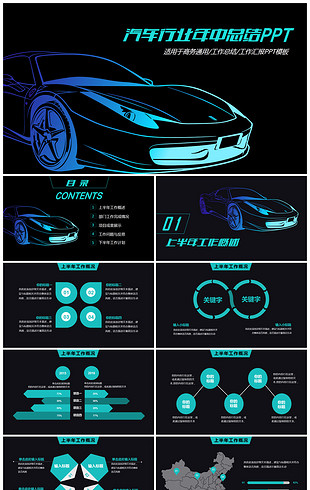 汽车4S店销售总结计划PPT