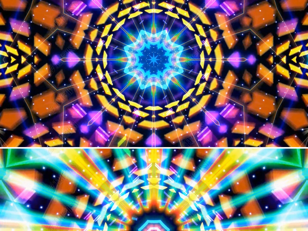 时尚动感走秀背景婚礼背景音乐节奏万花筒