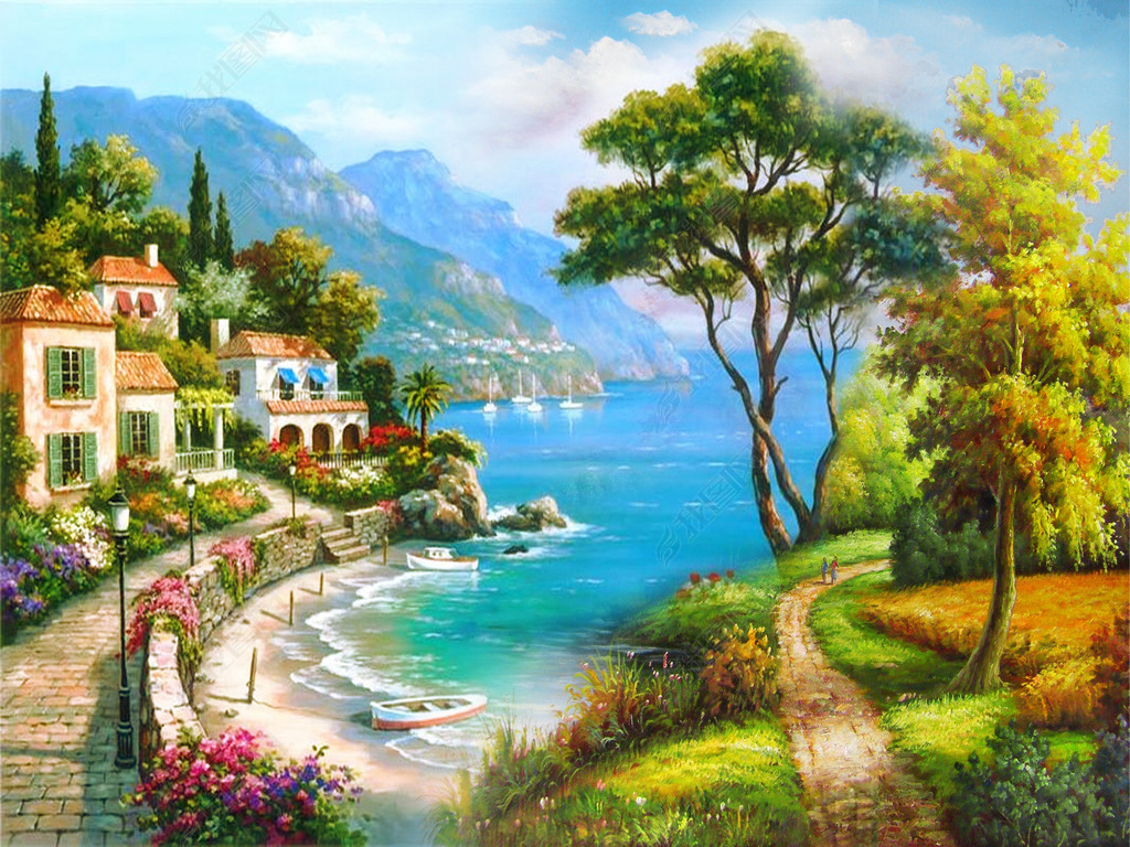 油画风景下载-编号16571848-油画装饰画-我图网