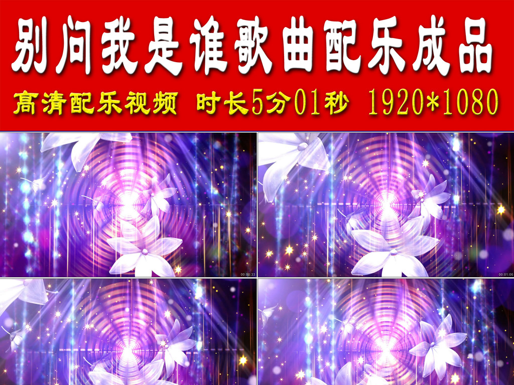 别问我是谁歌曲配乐成品