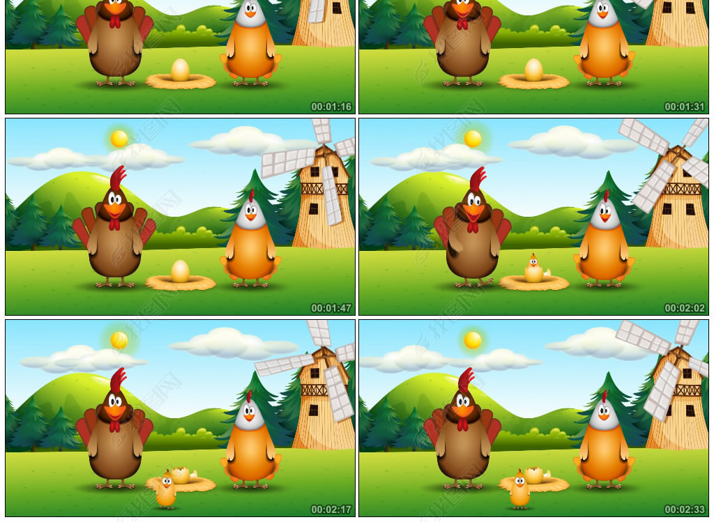 小鸡舞蹈背景小鸡哗哗小鸡舞