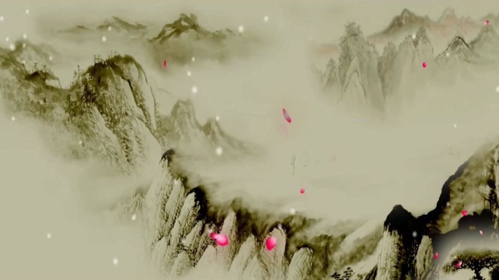 少儿舞蹈唐诗新唱舞蹈led大屏动态背景