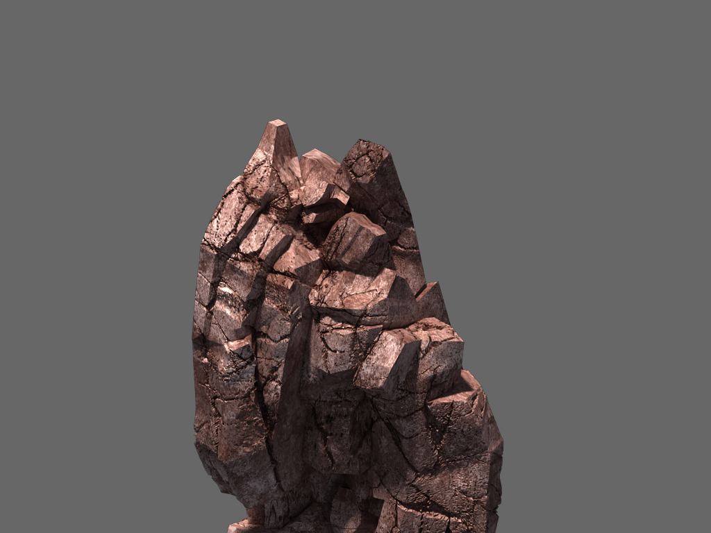 岩石石头风化石山石悬崖游戏场景素材