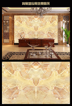 华庭玉高温烧大理石纹透光石玉石背景墙