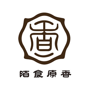 餐饮食品高大上中国风香字祥云主题标志logo设计矢量模版