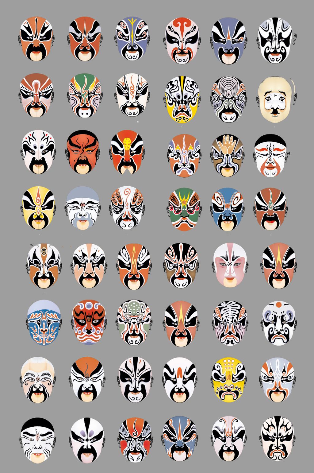 京剧脸谱戏剧卡通人物大全图案素材简介我图网提供京剧脸谱戏剧卡通