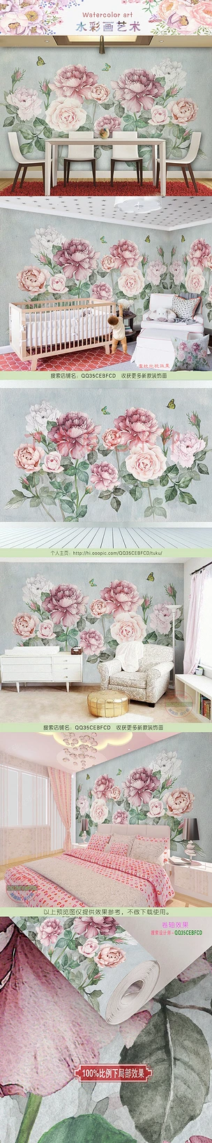 玫瑰花壁纸壁画