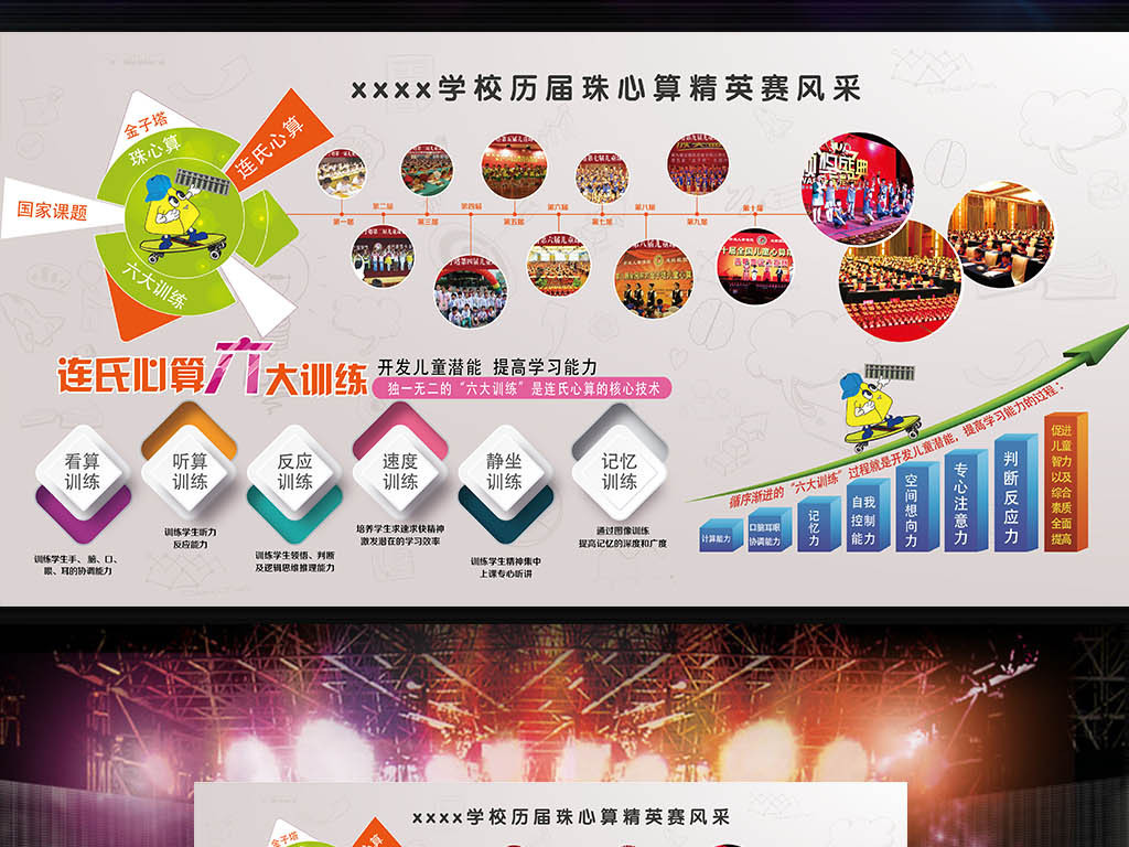 教育培训机构文化墙创意设计墙宣传墙