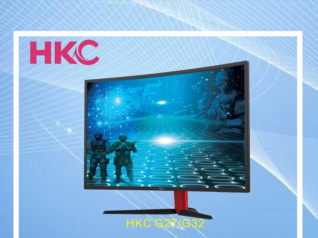 HKC三星曲面柔性屏网咖网吧显示器