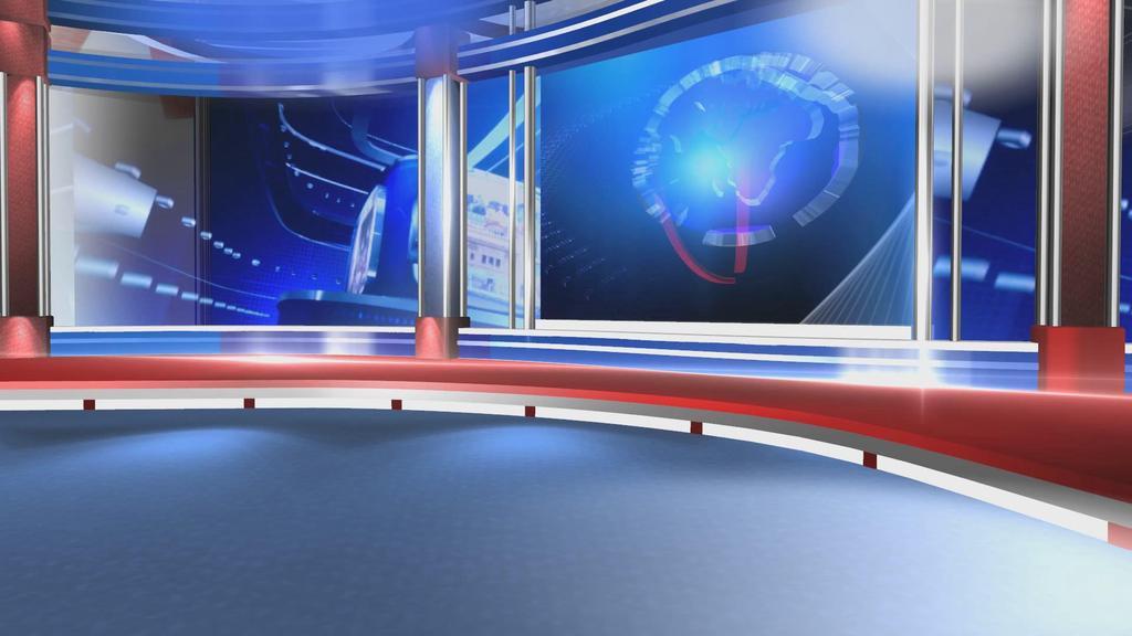 高清虚拟演播室背景素材