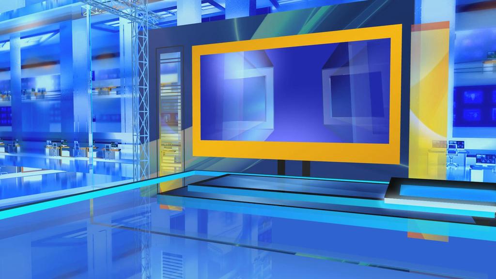 高清虚拟演播室背景素材