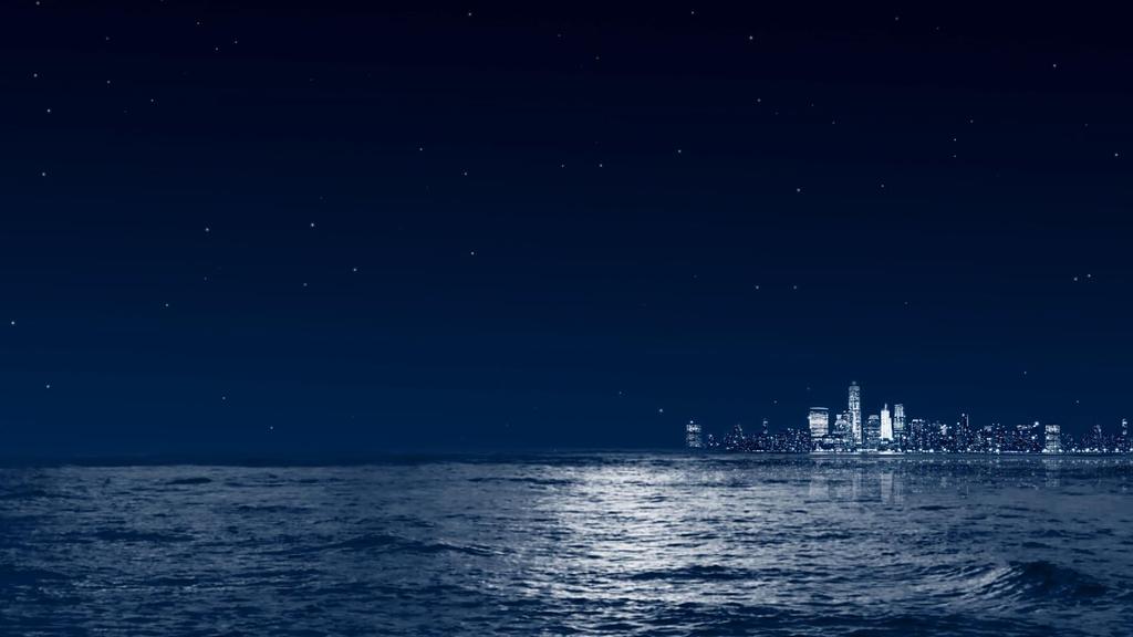 夜晚城市舞台背景ae模板