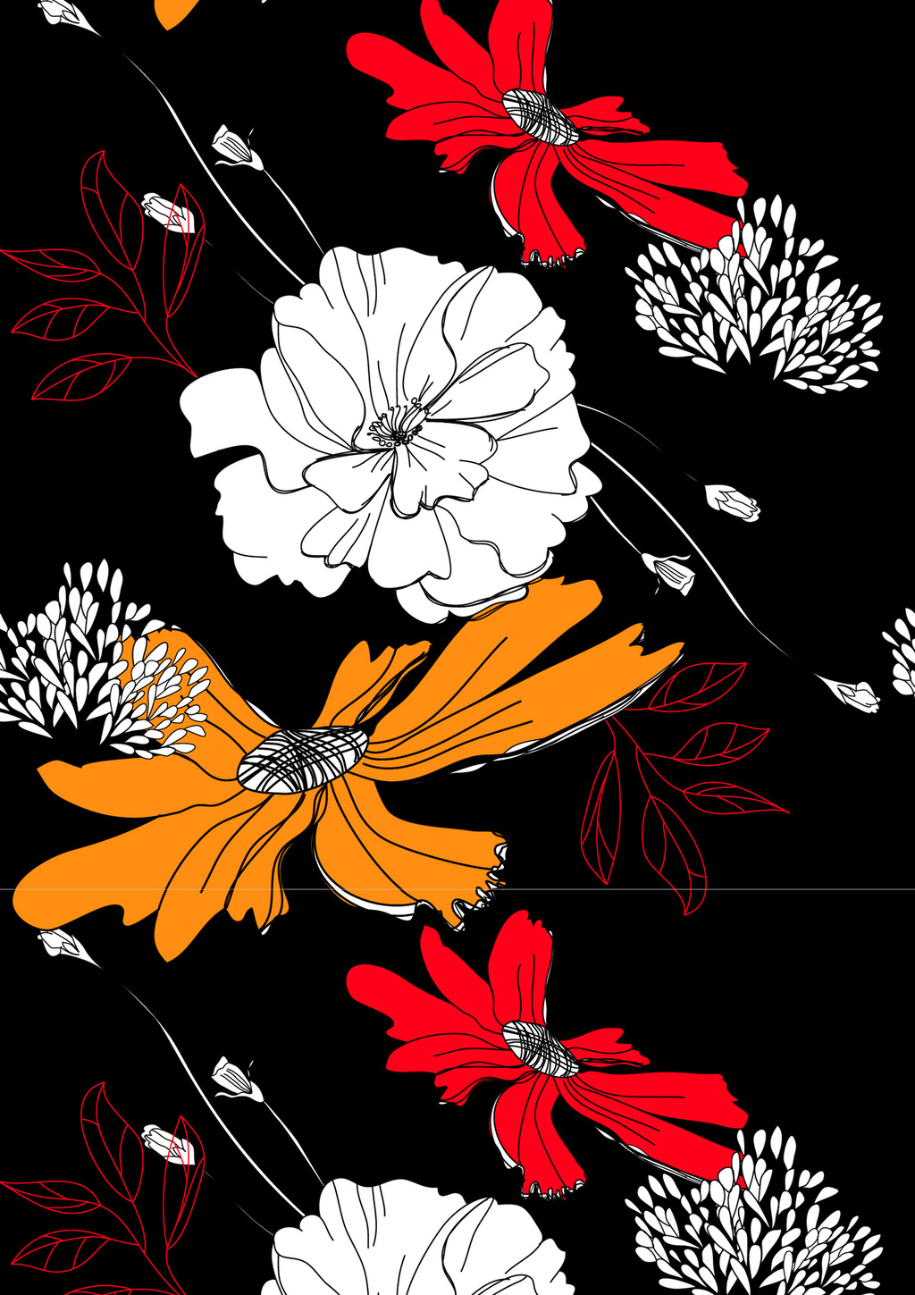 植物花卉面料图案设计