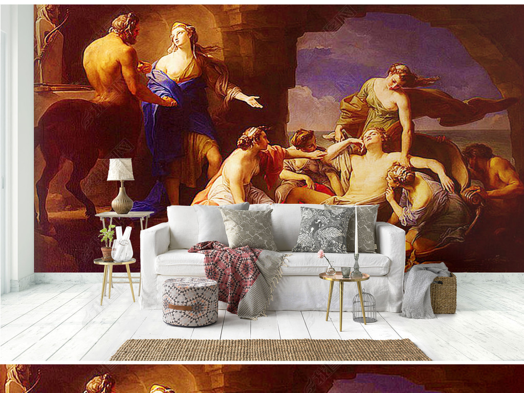 手绘女郎半人马