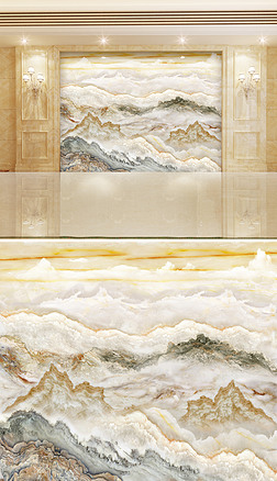 天空之海背景墙背景墙|高清3d石纹山水花鸟画日出背景墙云海之美