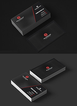 尊贵黑色个性名片设计专题模板-尊贵黑色个性名片设计图片素材下载-我
