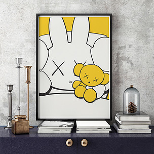 kaws潮流装饰画街头卡通现代潮流装饰画