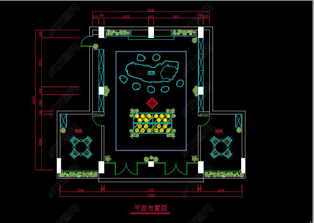 全套经典新中式茶行茶叶店cad施工图