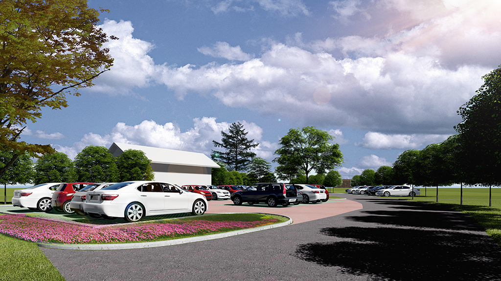 一个生态停车场