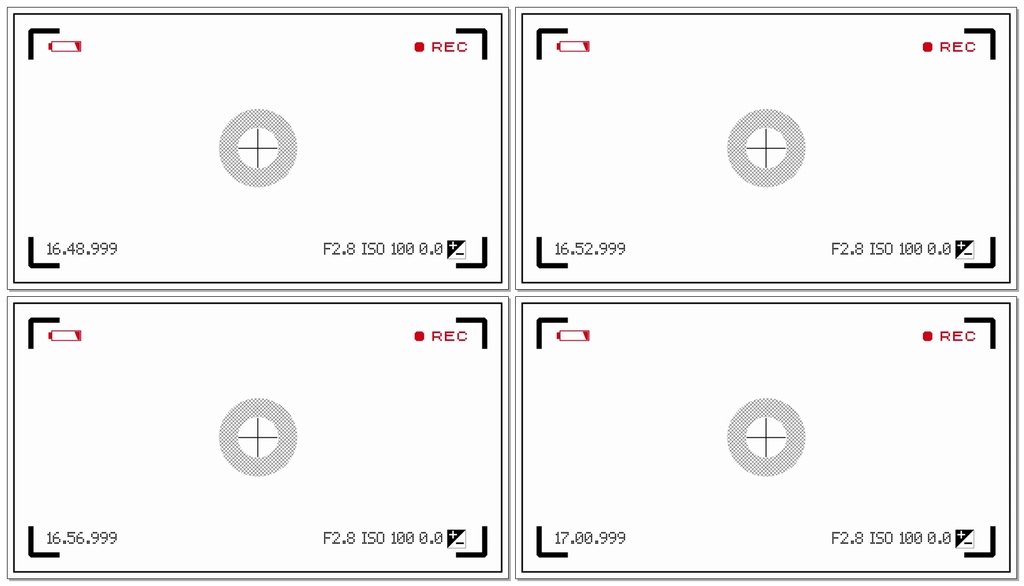 视频录制摄像机取景框动态素材带a通道