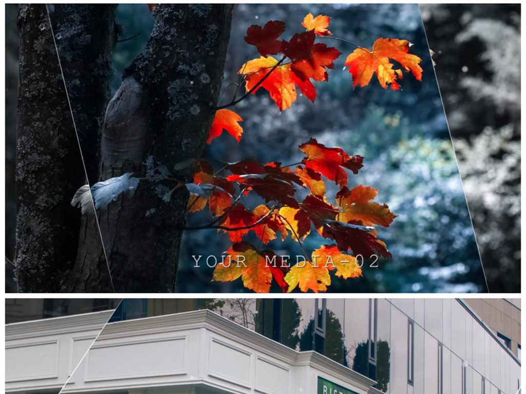 Pr分屏效果线条切换视频模板素材