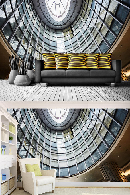 立体3d延伸空间墙纸大型背景墙壁画