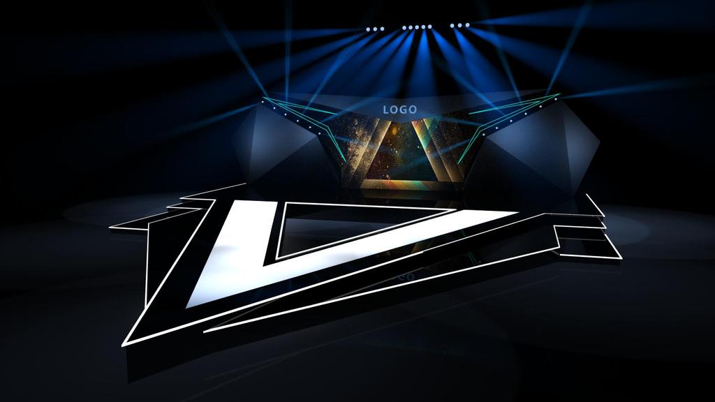 2017年黑色科技商业舞台3d模型设计图下载(图片0.