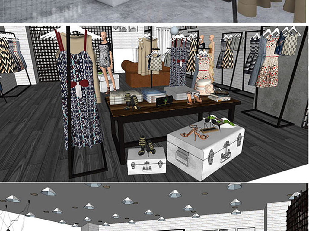 女服装店su模型