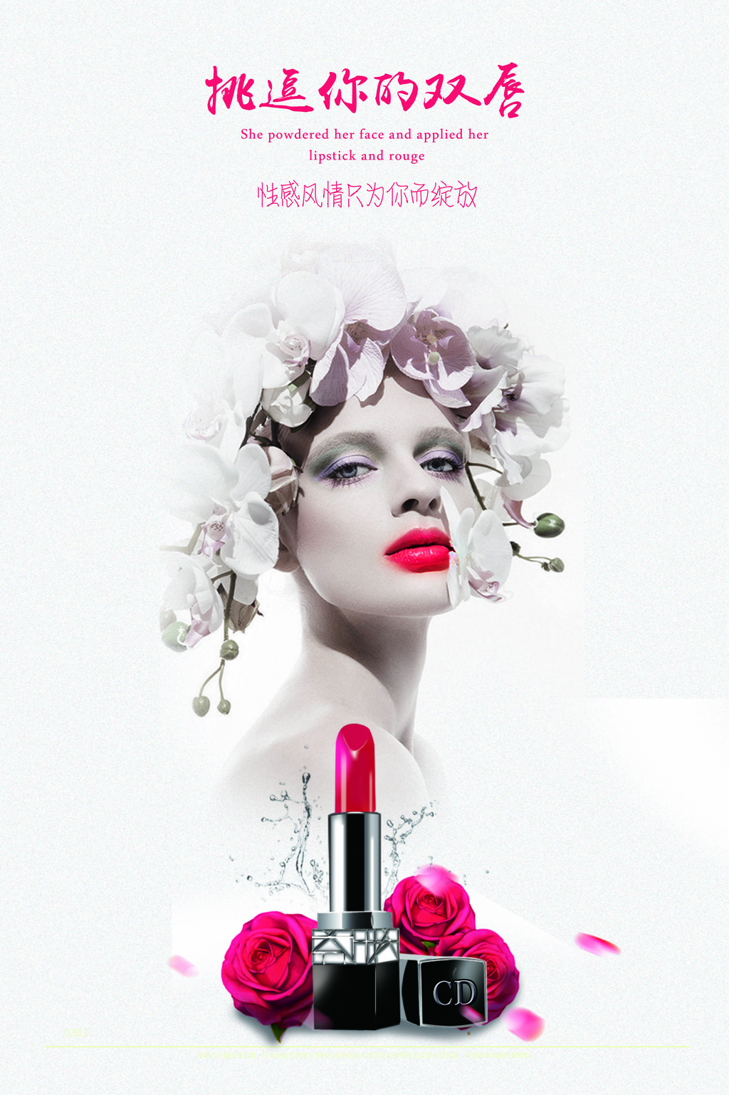ChristianDior口红宣传海报