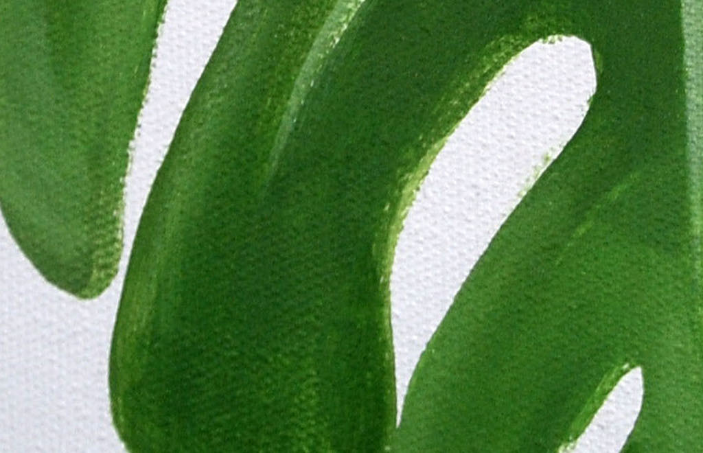 高清立体绿色植物叶子无框画