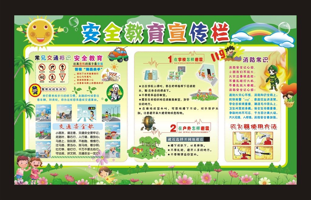 安全教育宣传栏