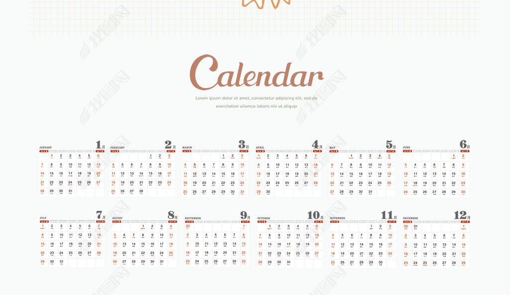 2018PSDģ湷calendar