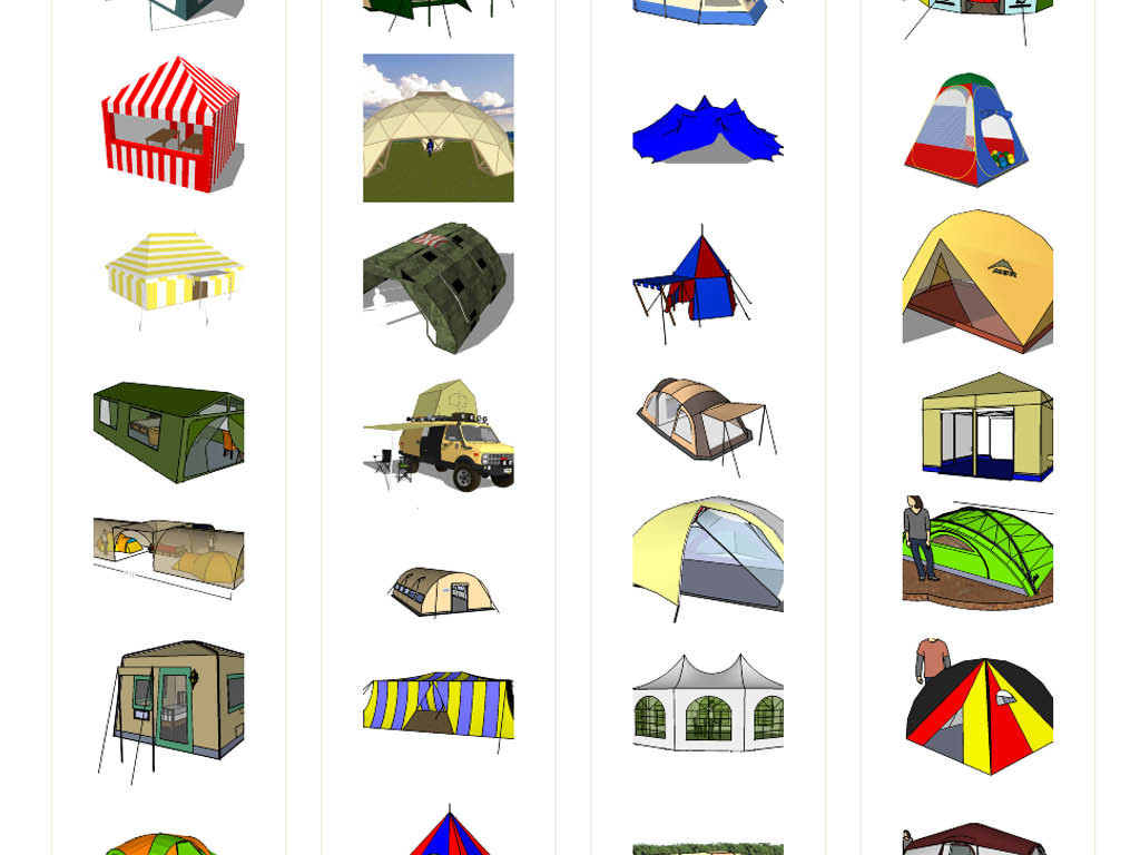 户外露营野炊帐篷设计图下载(图片123.