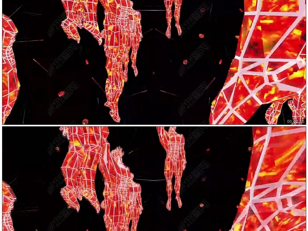 我们不一样歌曲LED舞台背景科技时代