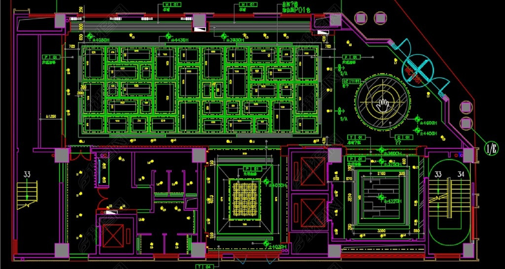 ߶˾¥ʩͼCAD+Чͼ