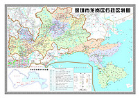 深圳市龙岗区地图高清大图图片设计素材_模板