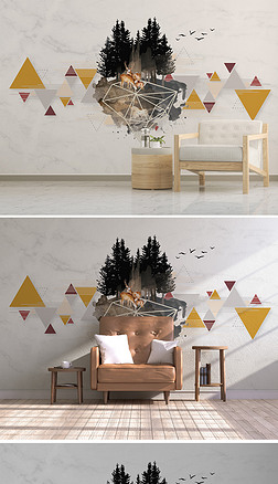 色块方块墙绘背景墙专题模板-色块方块墙绘背景墙图片素材下载-我图网