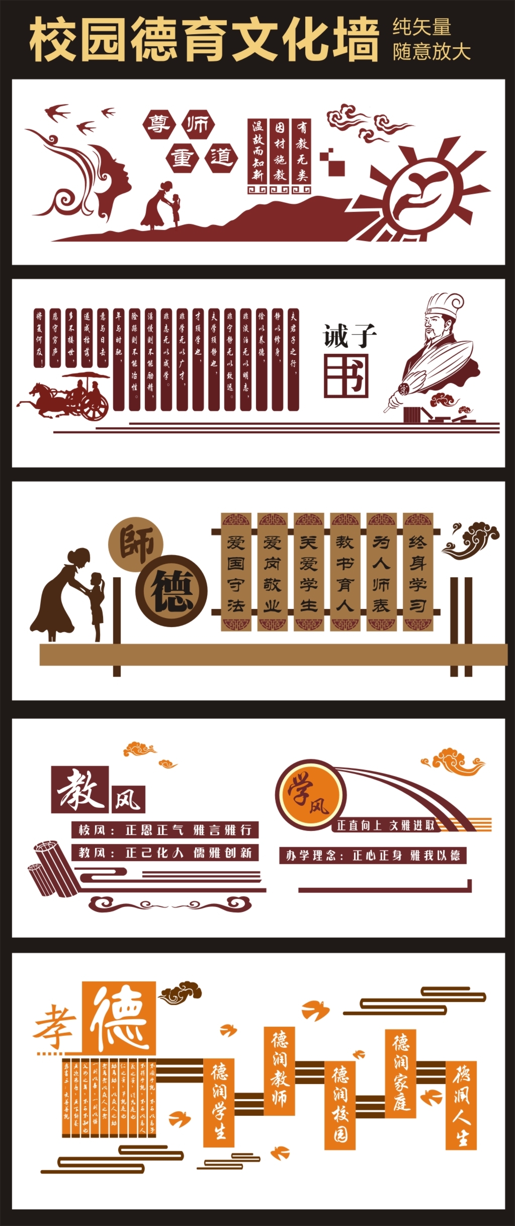 校园德育文化墙