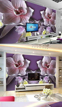 花卉浮雕背景墙3d背景墙装饰画花卉石膏