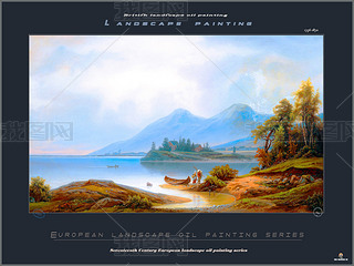 欧洲油画风景欧式山水画(103)