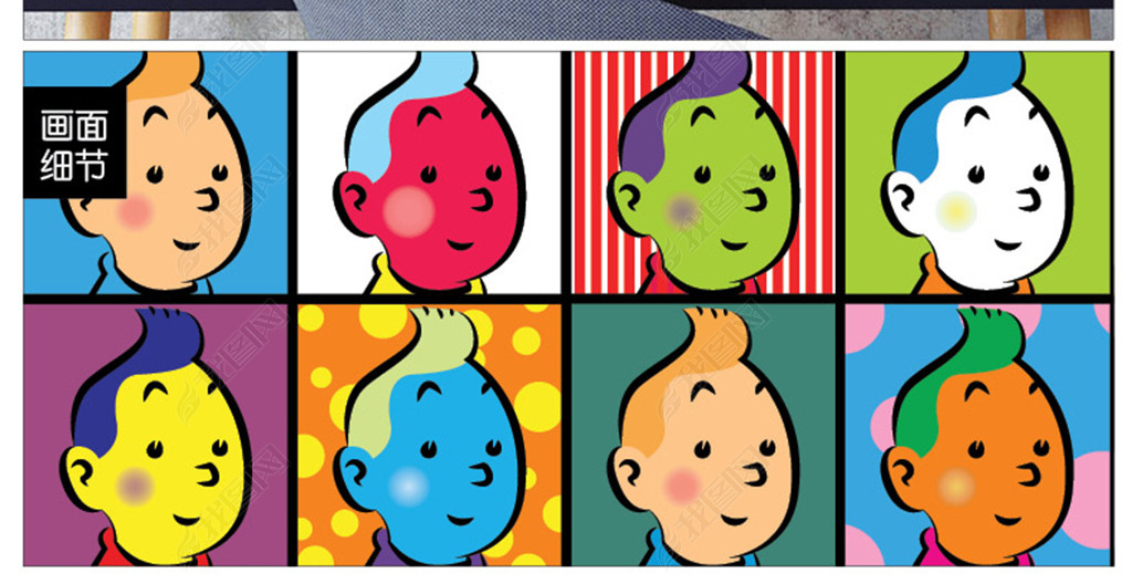 原创丁丁popart波普艺术简约装饰画